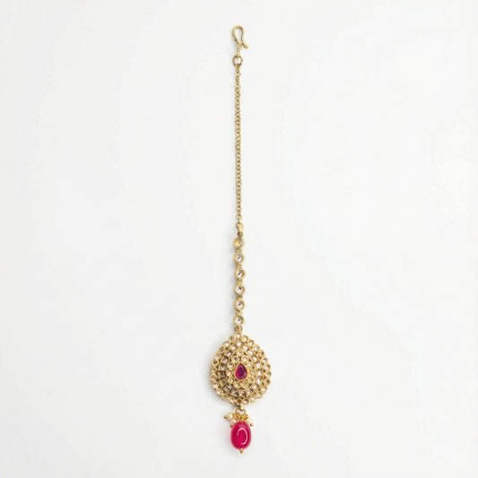 Mehru Ruby Medallion Tikka