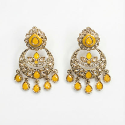 Haldi Crest Statement Earrings