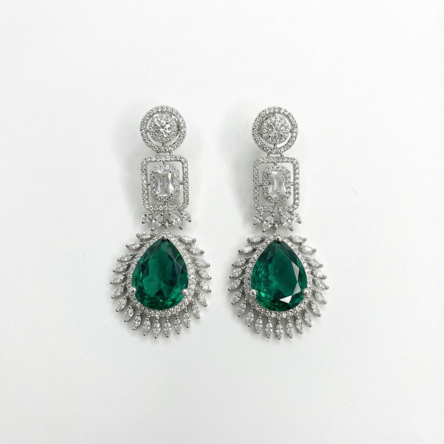 Elowen Emerald Descent Earrings