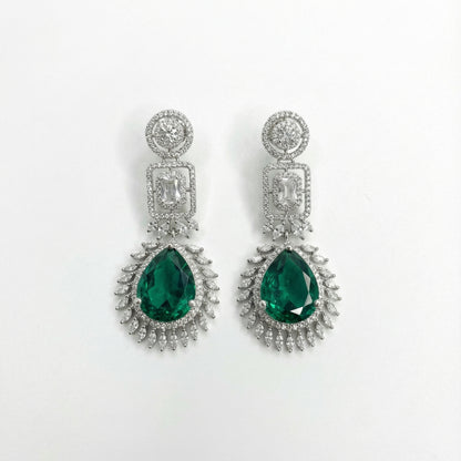 Elowen Emerald Descent Earrings
