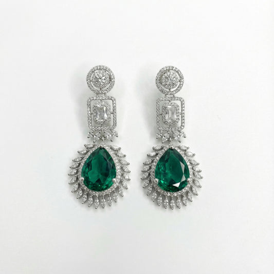 Elowen Emerald Descent Earrings