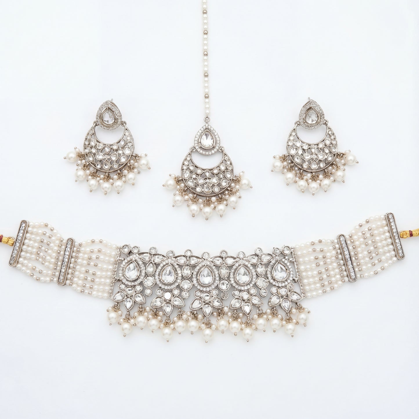 Saaya Pearl Choker Necklace Set