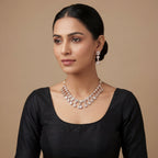 Aarohi Crystal Polki Necklace Set