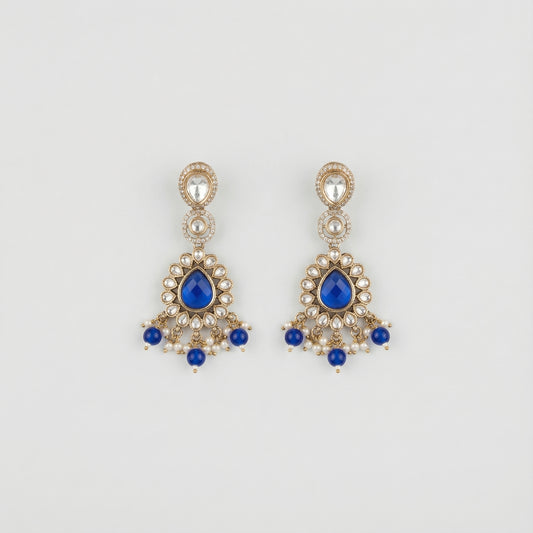Royal Neelam Pearl Earrings