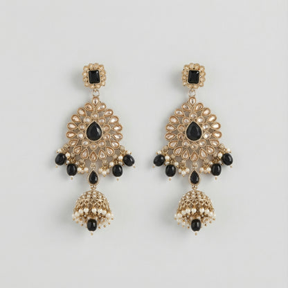 Onyx Noor Jhumka Earrings