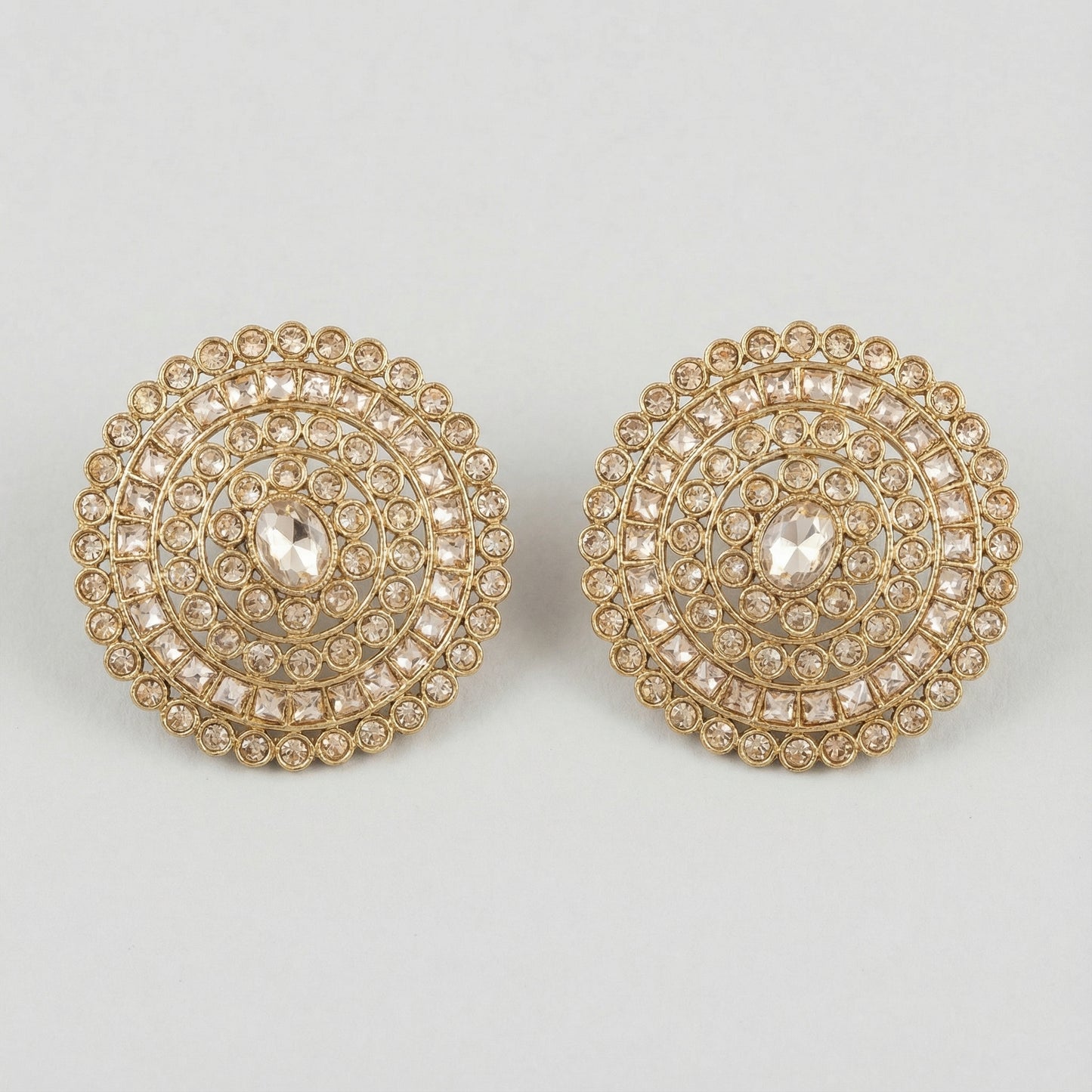 Golden Noor Disc Earrings