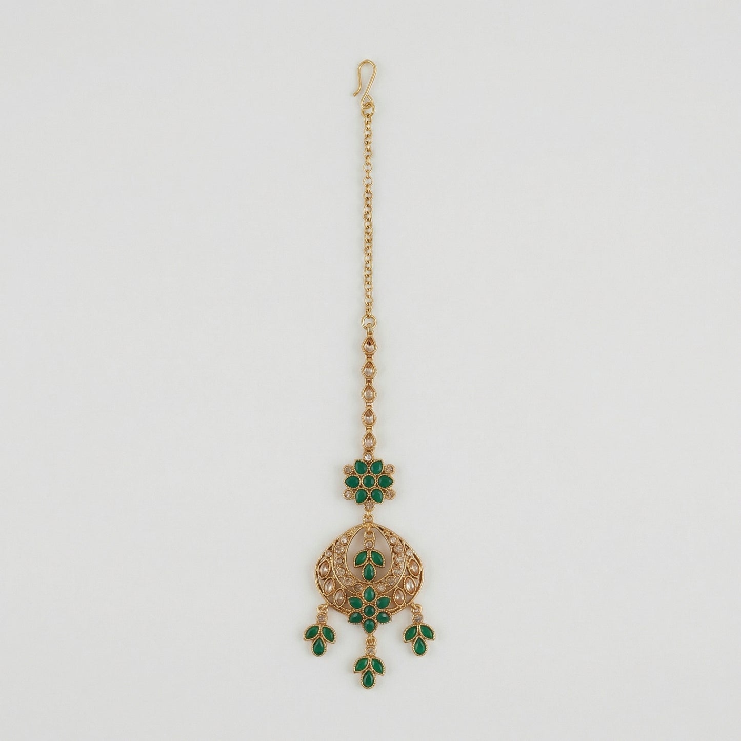 Verdant Glow Kundan Tikka