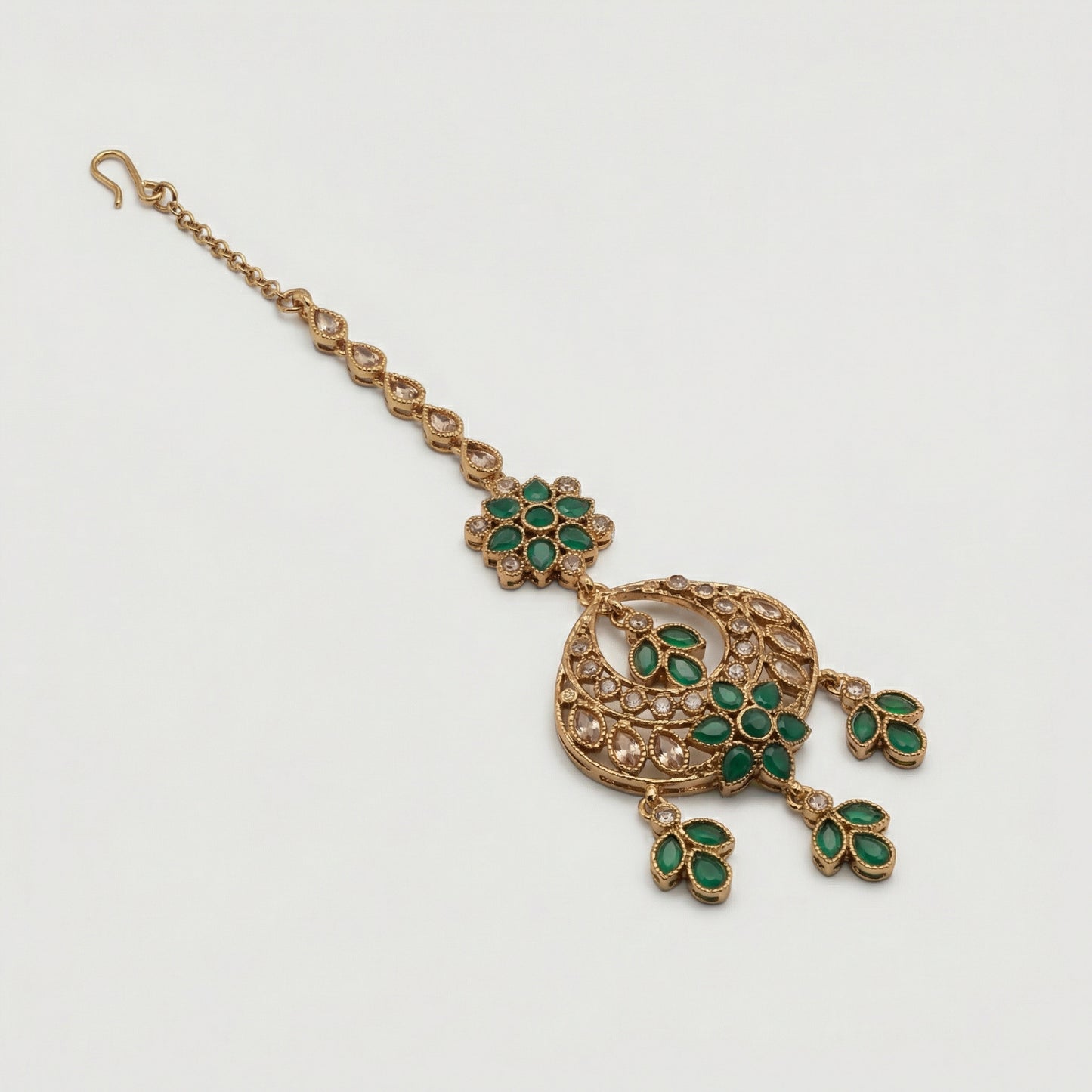 Verdant Glow Kundan Tikka
