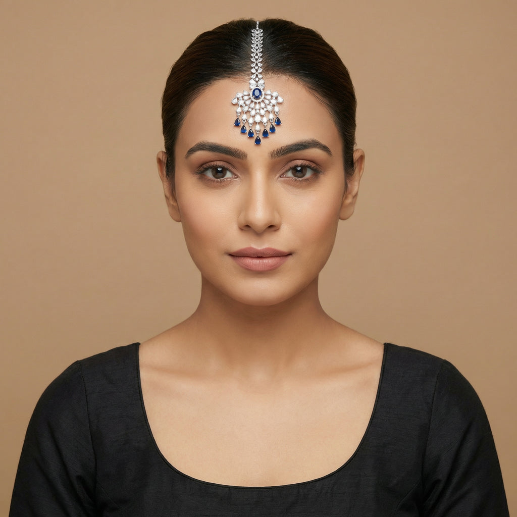 Royal Blue Chandni Tikka