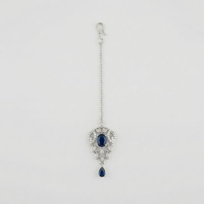 Sapphire Drop Crystal Tikka