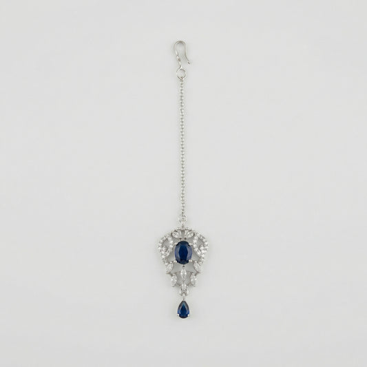 Sapphire Drop Crystal Tikka