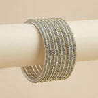 Mint Glimmer Bangles - Set of 8