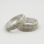 Mint Glimmer Bangles - Set of 8