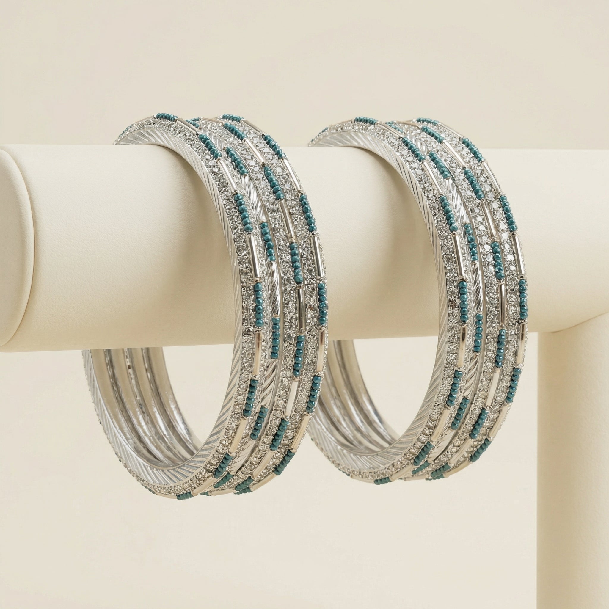 Midnight Blue Bangles - Set of 8