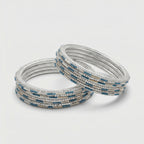 Midnight Blue Bangles - Set of 8