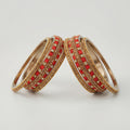 Crimson Jewel Bangles - Set of 6