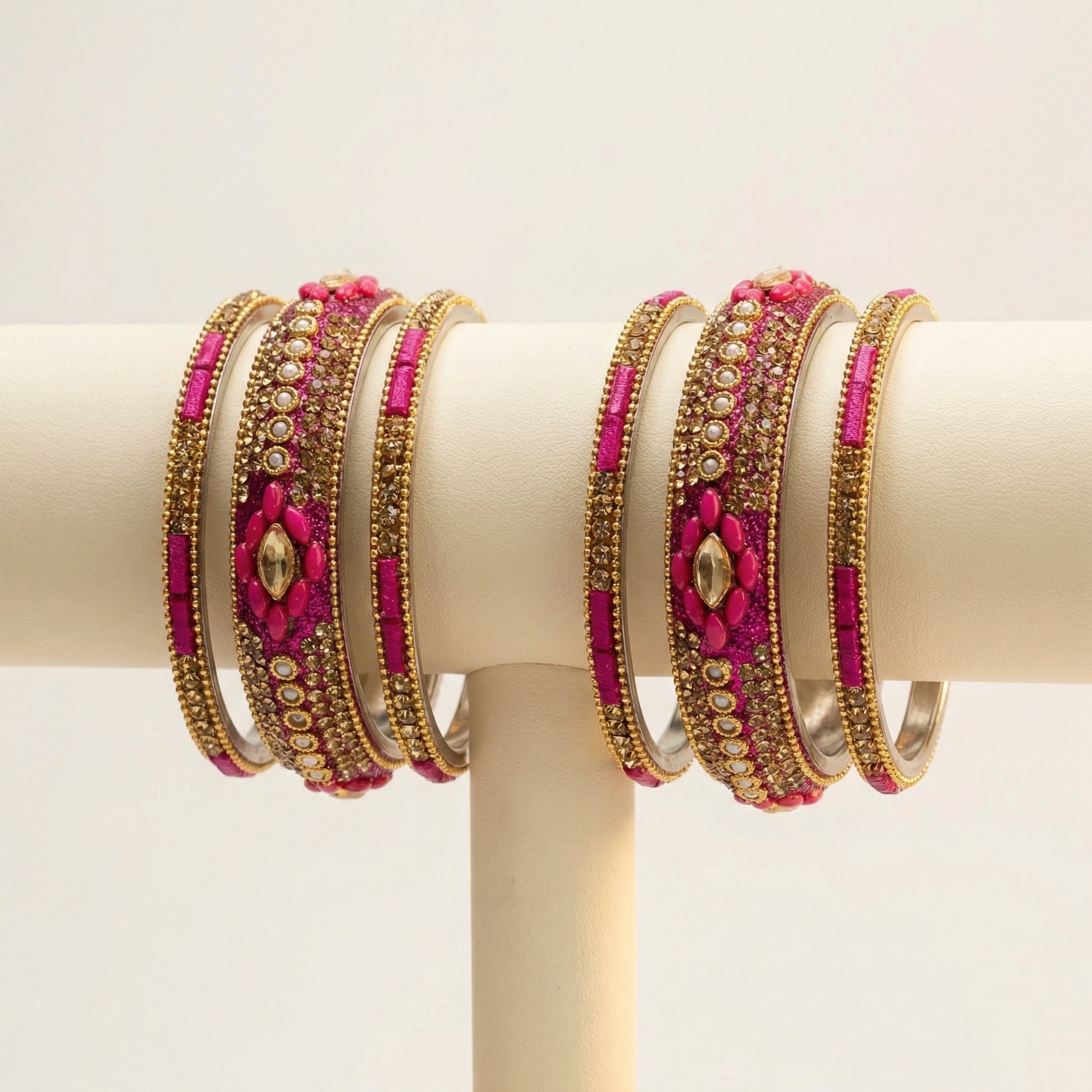 Regal Magenta Kada - Set of 6