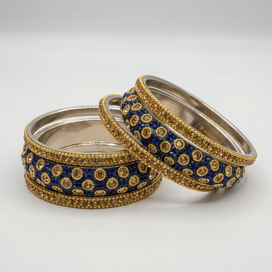 Midnight Amber Bangles - Set of 6