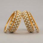 Gilded Mosaic Bangles - Set of 6