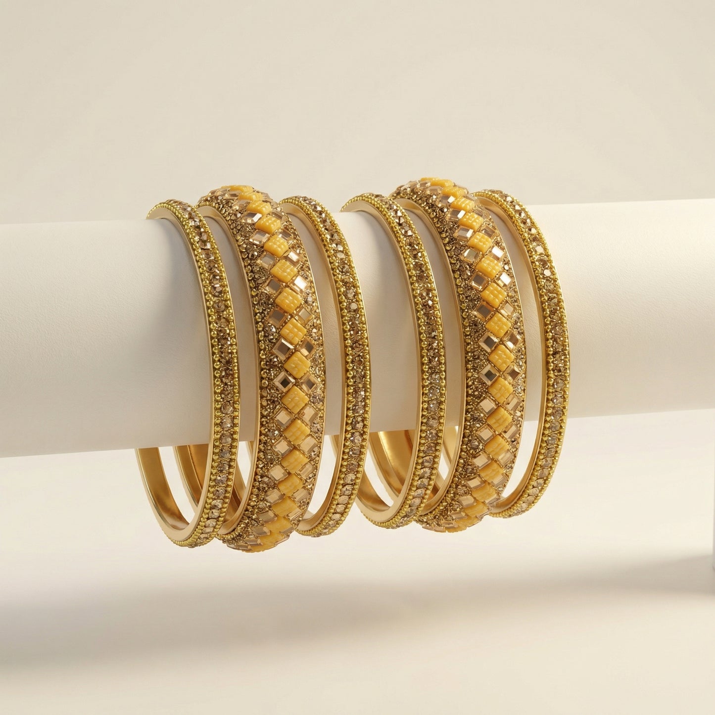 Traditional Mosaic Bangles - Set of 6