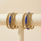 Regal Azure Bangles - Set of 6