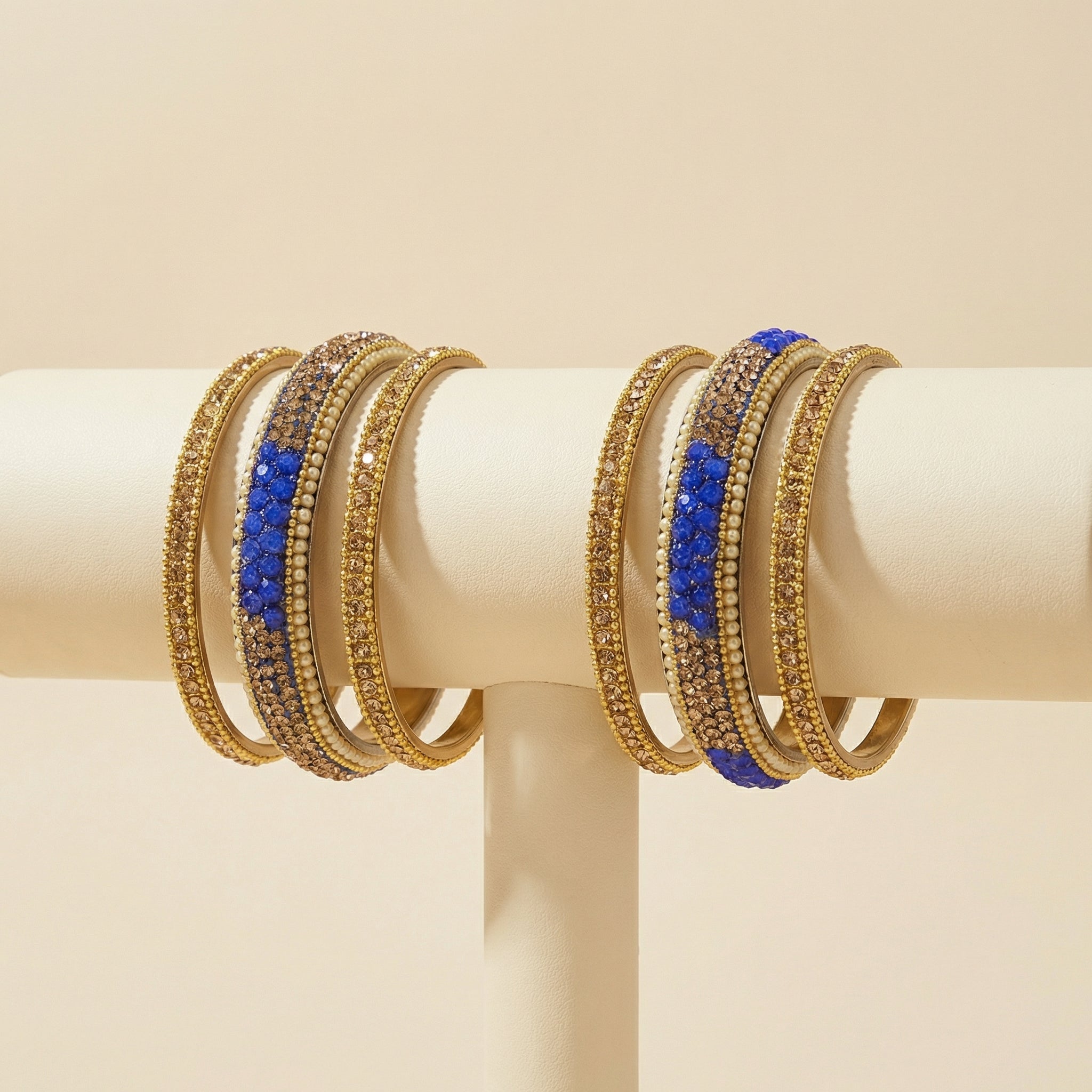 Regal Azure Bangles - Set of 6