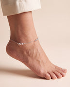 Opal Chime anklet worn on one ankle