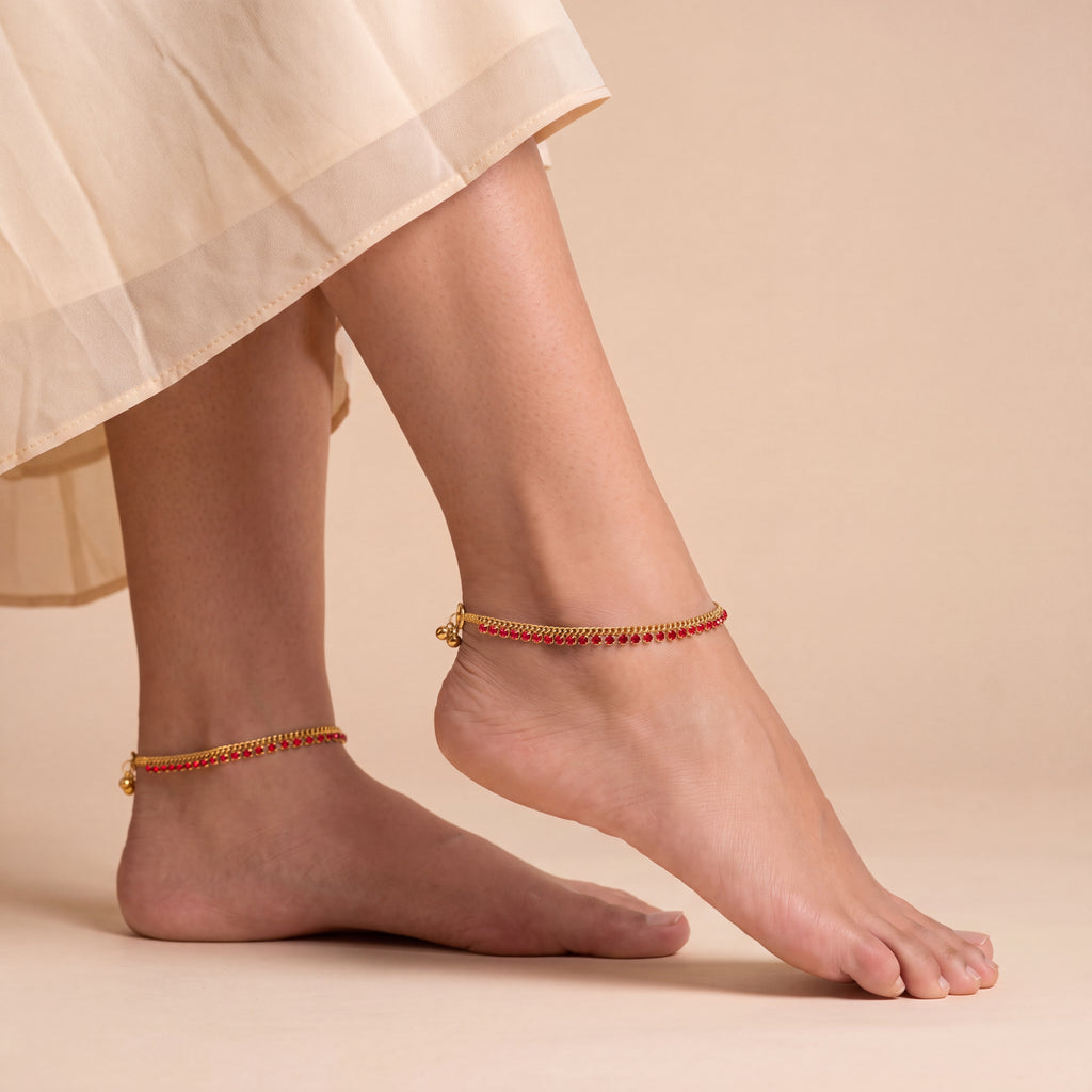 Rani Ruby Anklet