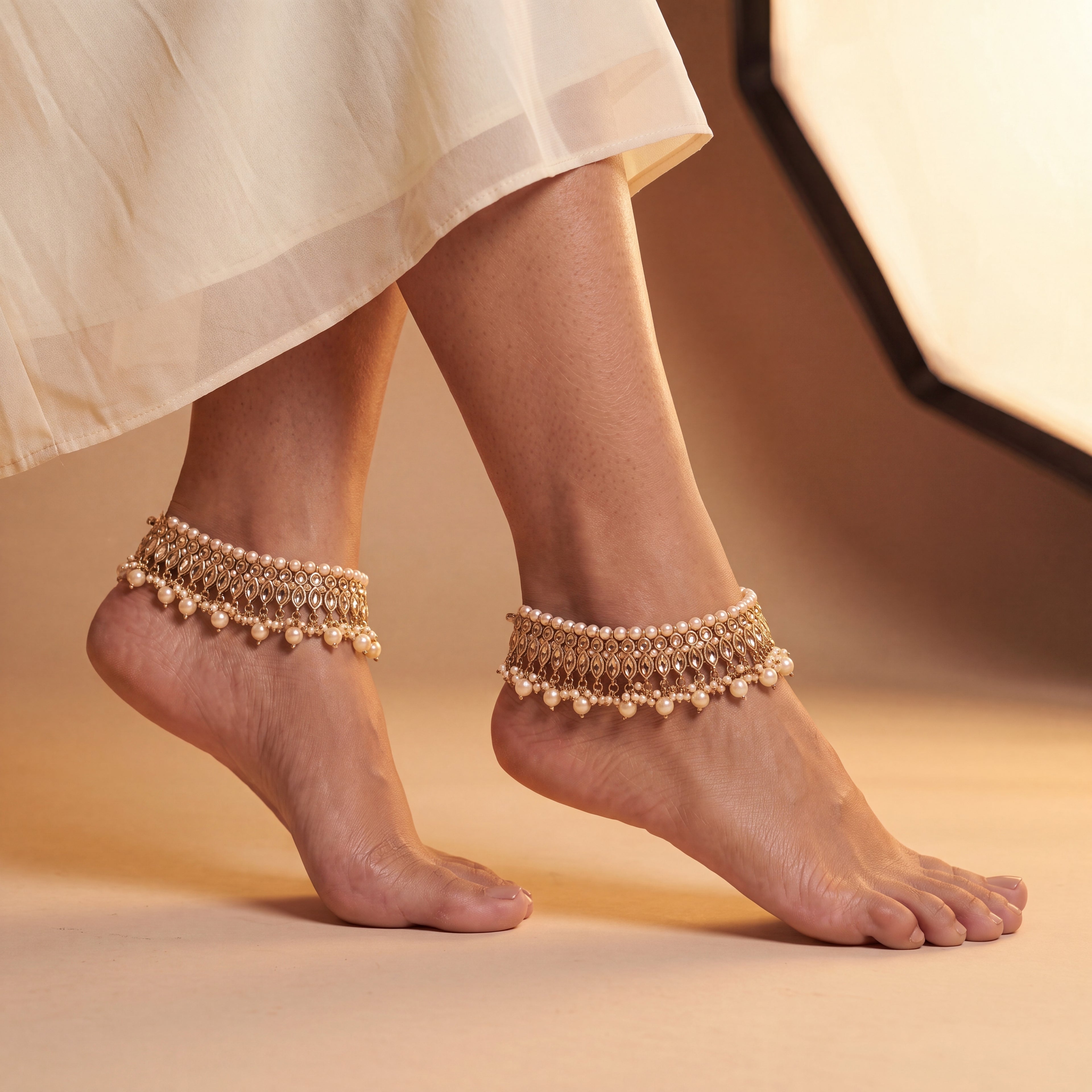 Tara Pearl Anklets