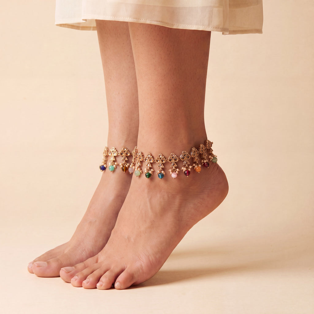 Gia Multi-Color Anklets