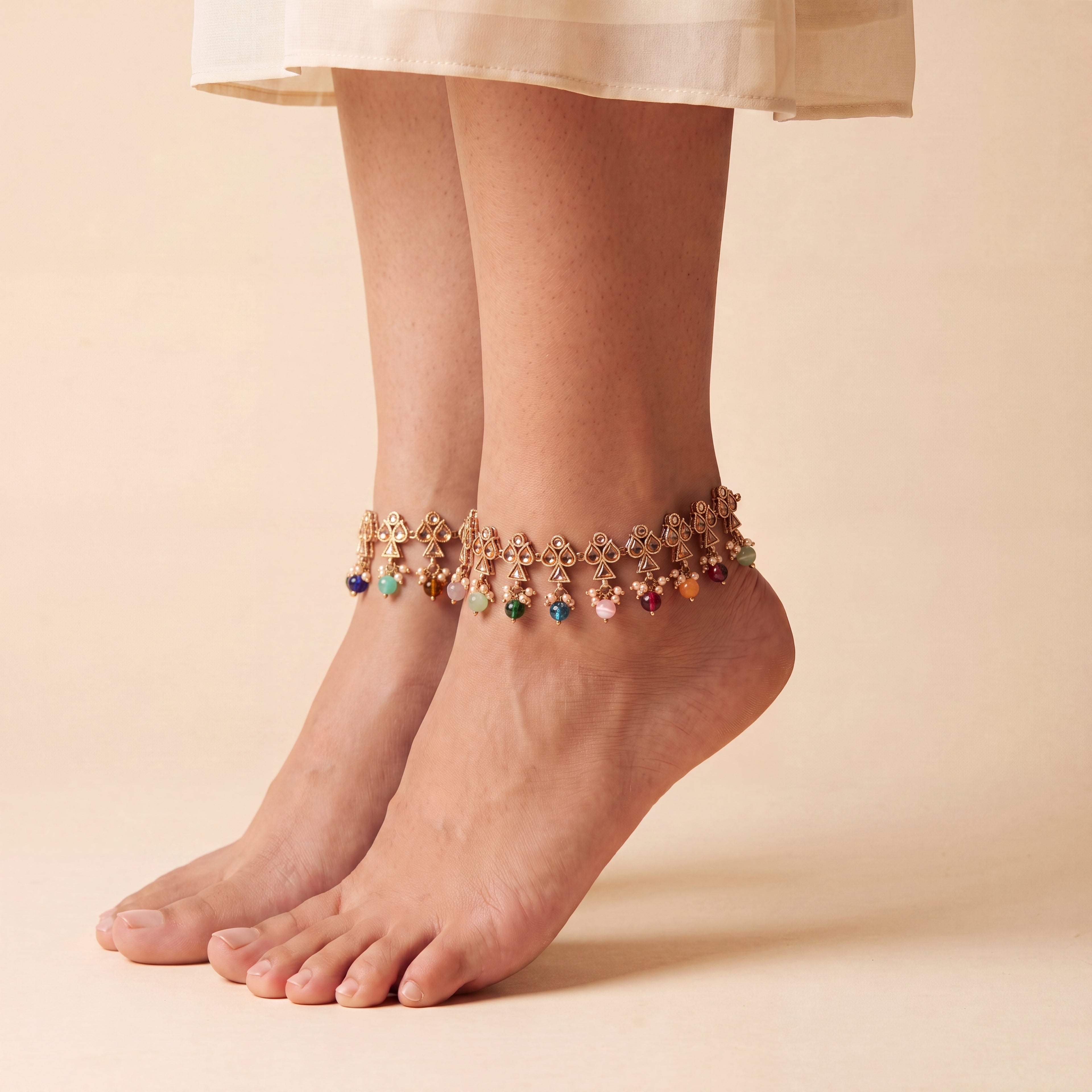 Gia Multi-Color Anklets