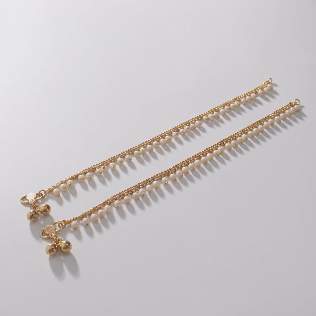 Priya Pearl Anklets