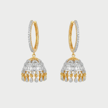 Sona-Ivory Halo Jhumkas