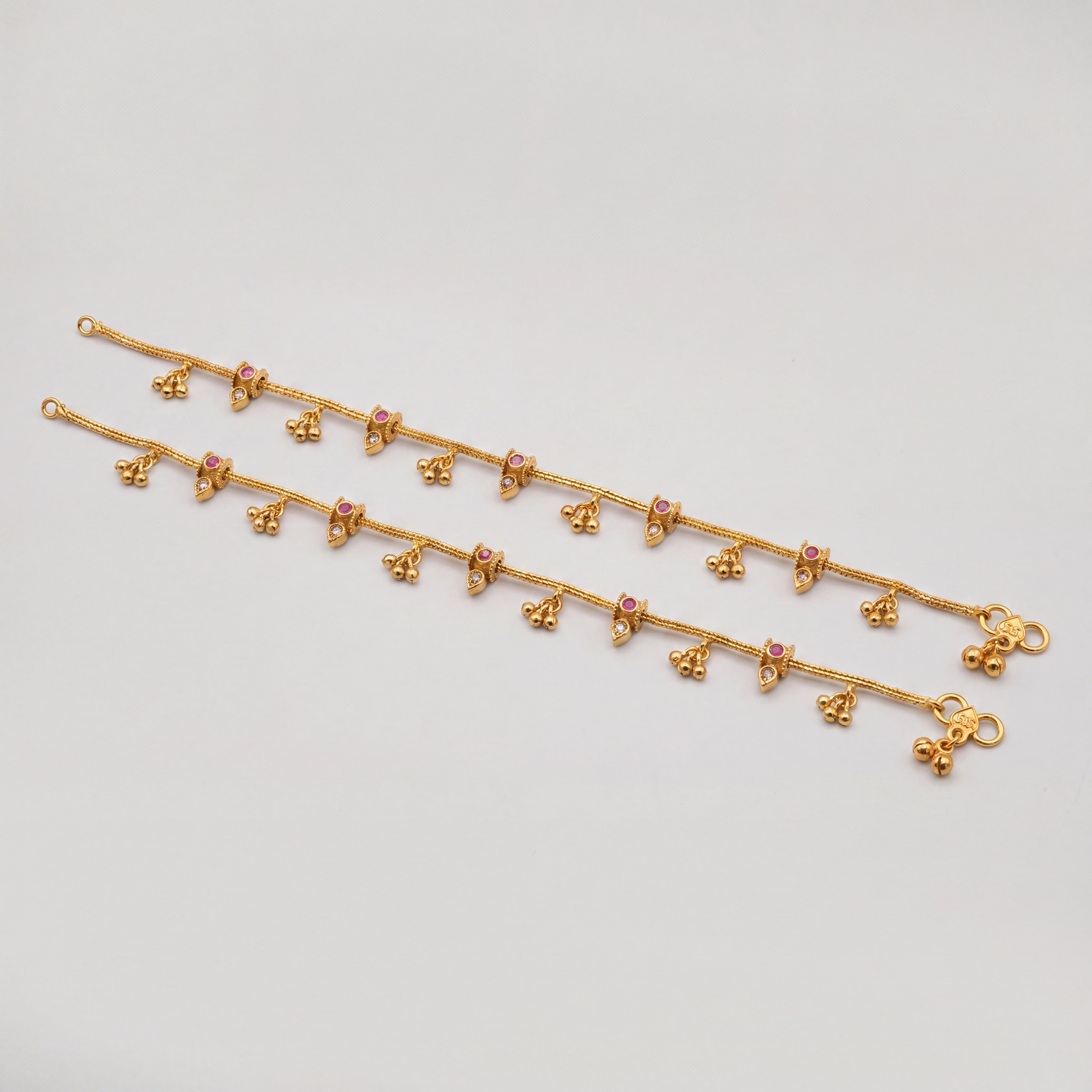 Mira Dewdrop Anklets