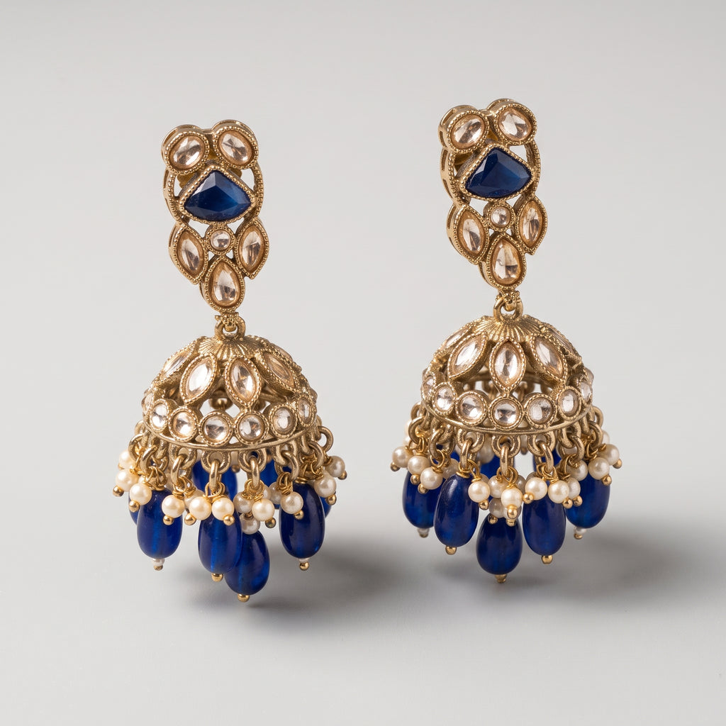 Neelam Moti Earrings