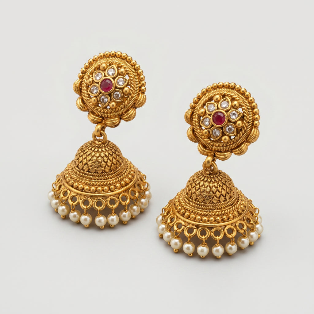 Meera Jhumka Earrings