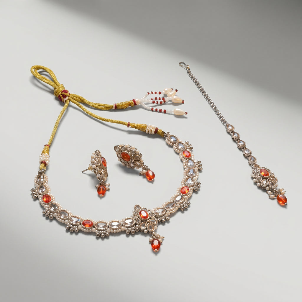 Ruby Moti Necklace