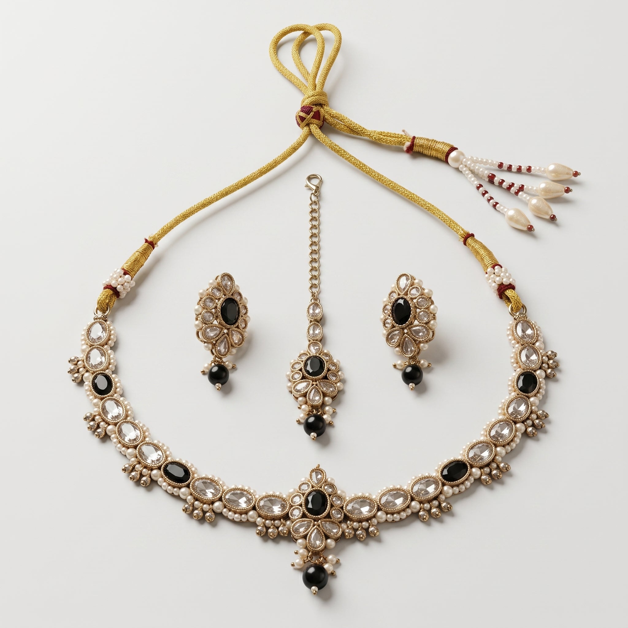 Kundan Onyx Necklace