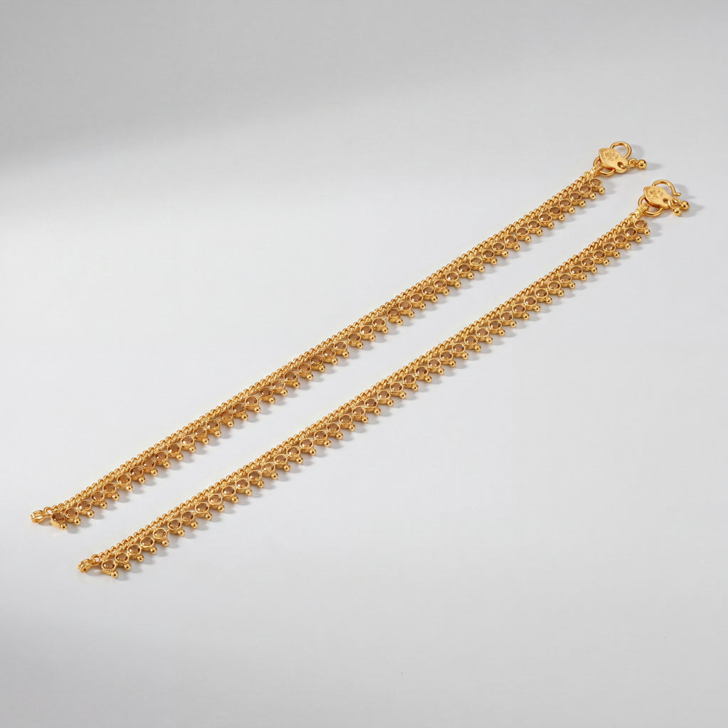 Kundan Drop Anklet