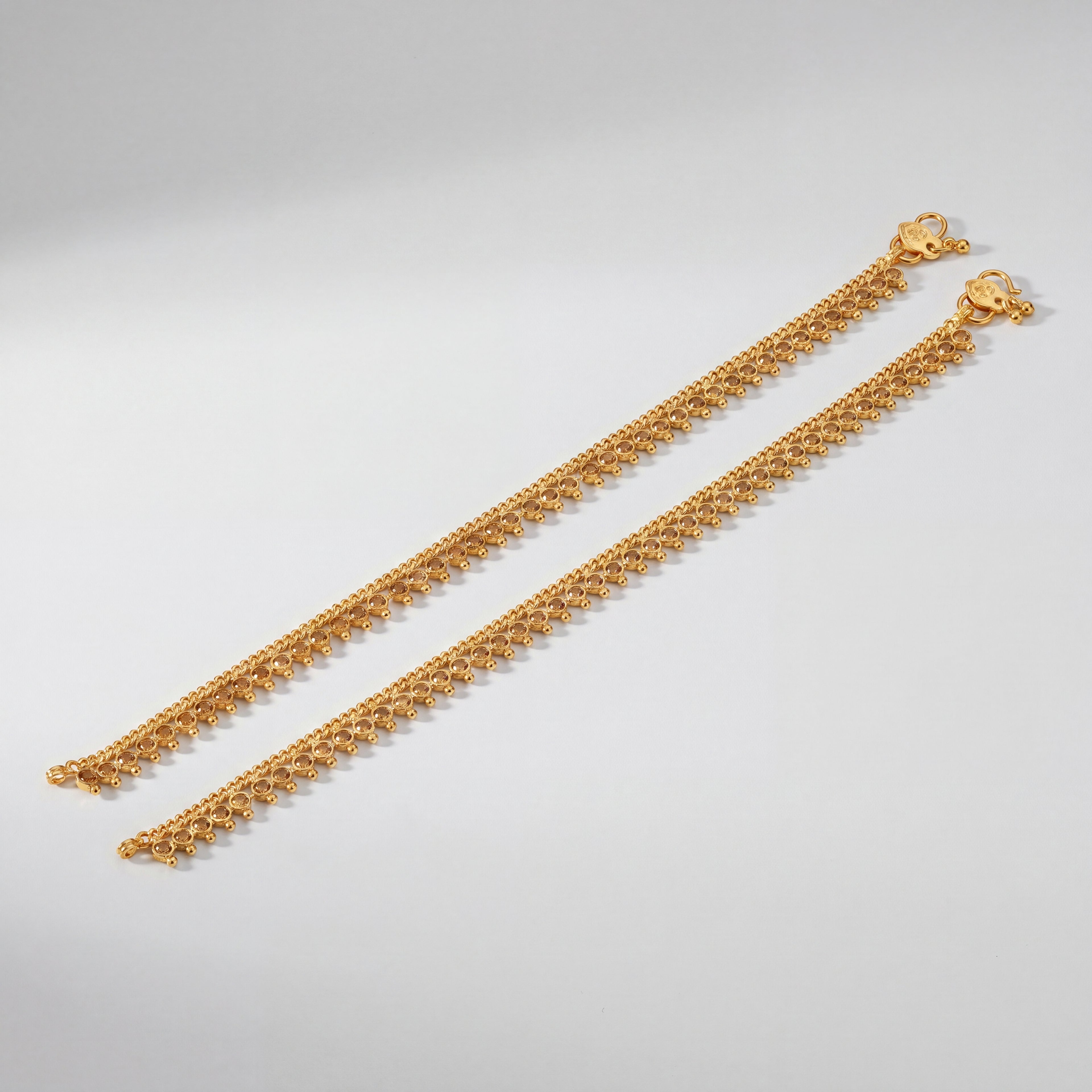 Kundan Drop Anklet