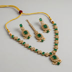 Emerald Floral Necklace