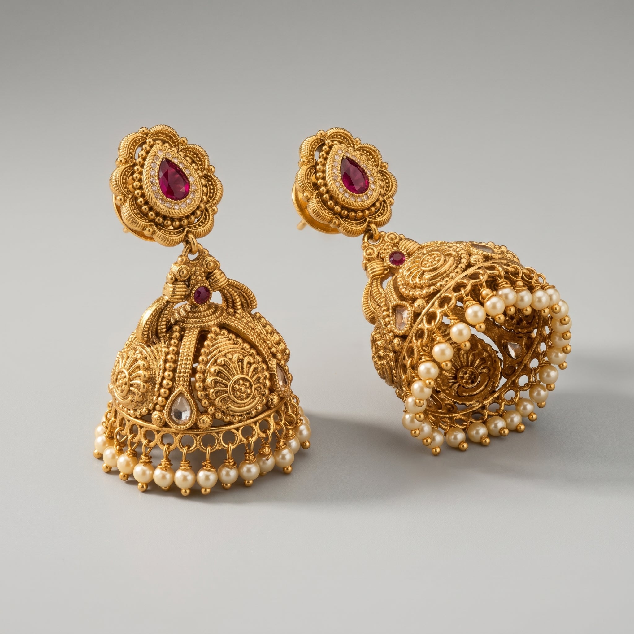 Ruby Drop Earrings