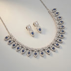Mayuri Sapphire Necklace Set