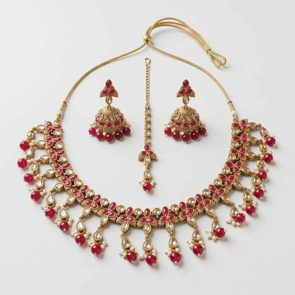 Polki Ruby Necklace
