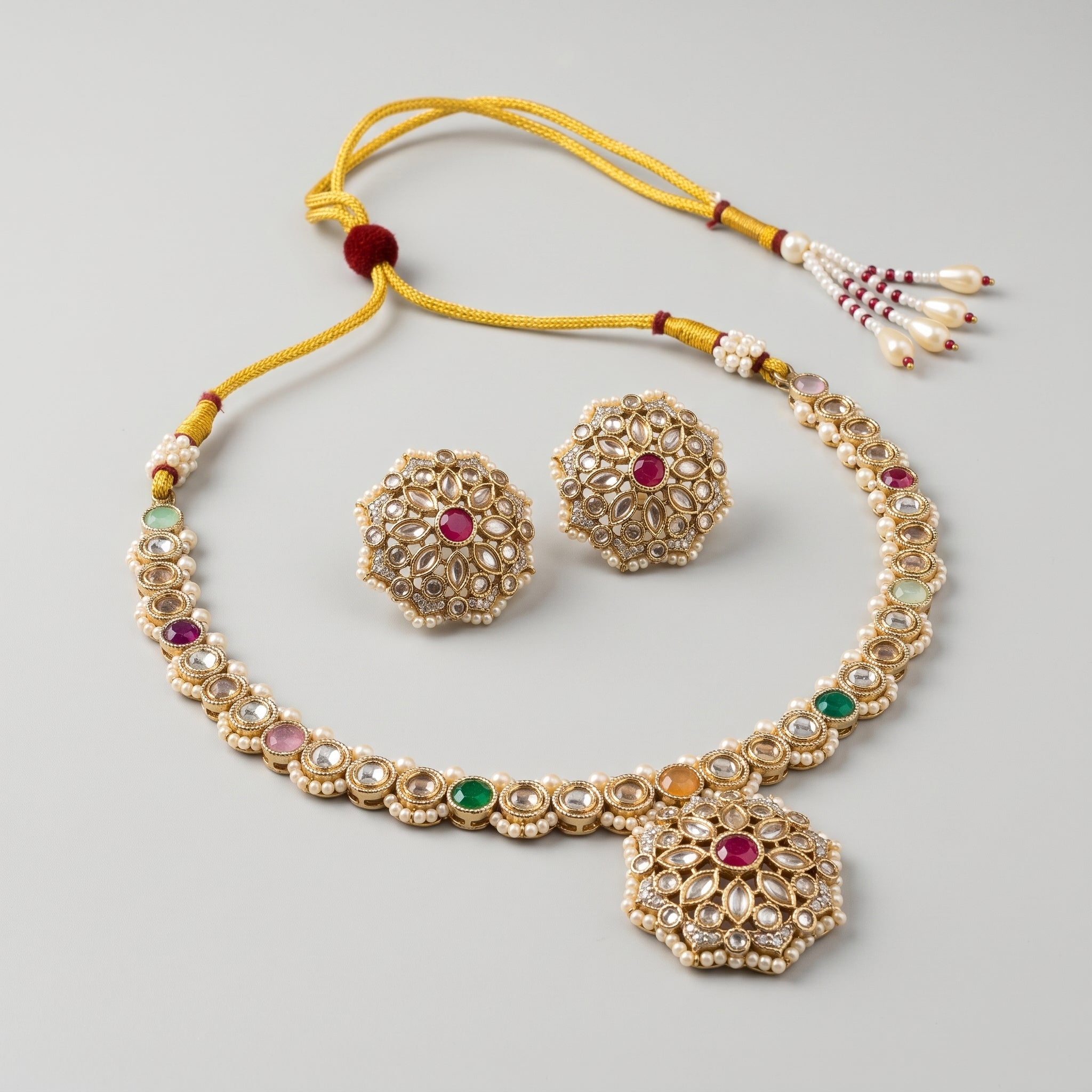 Kundan Rangoli Necklace