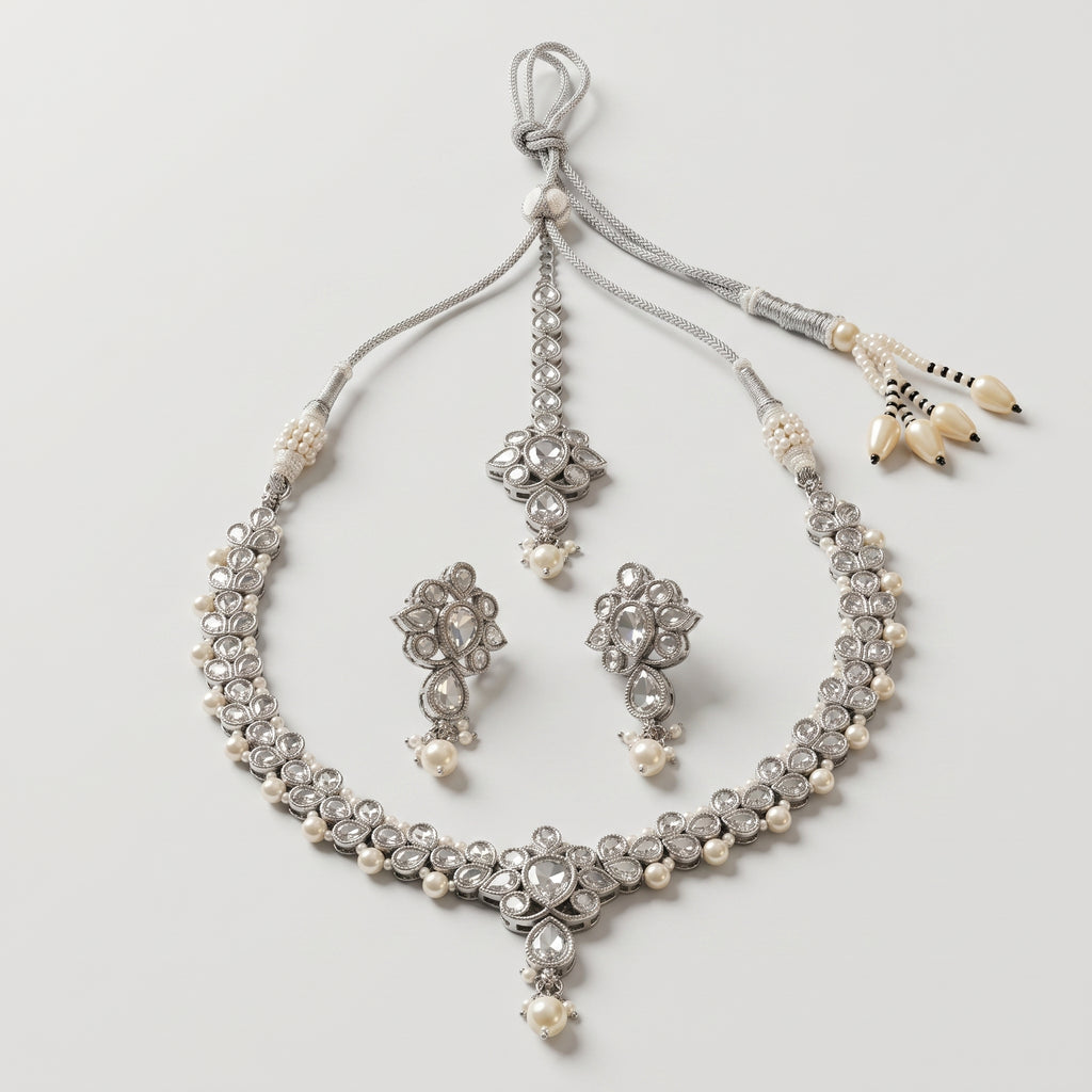 Polki Pearl Necklace