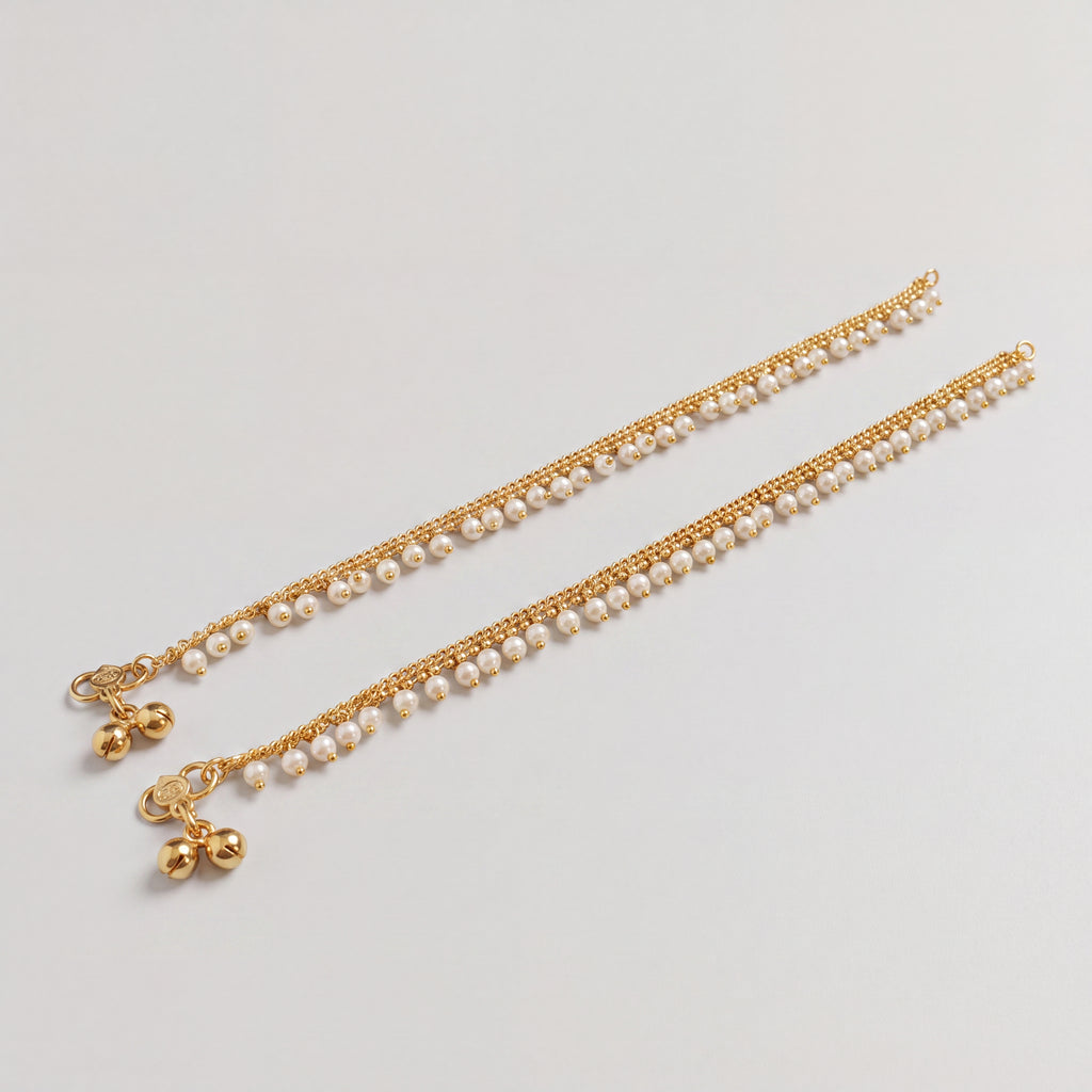 Priya Pearl Anklets