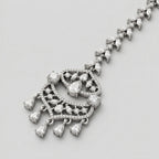 Rani Crystal Tikka detail showing arched pear center crescent tier and five drops