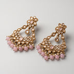 Gulabi Moti Earrings