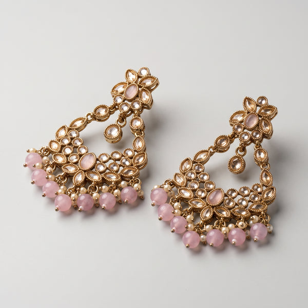 Gulabi Moti Earrings
